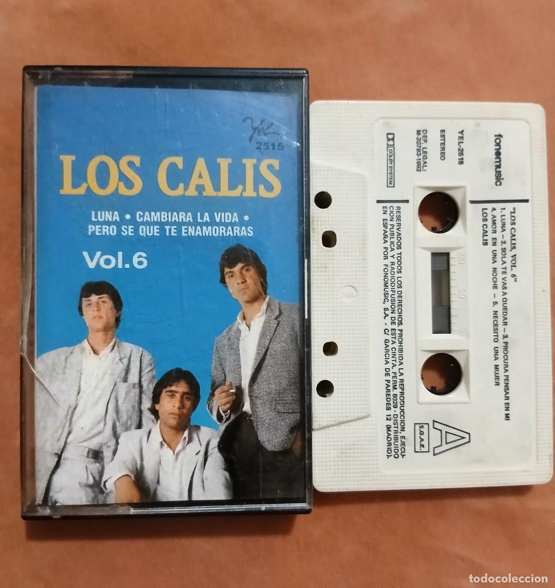 Casetes antiguos: LOS CALIS - VOL. 6 - FONOMUSIC 1992 - CASETE