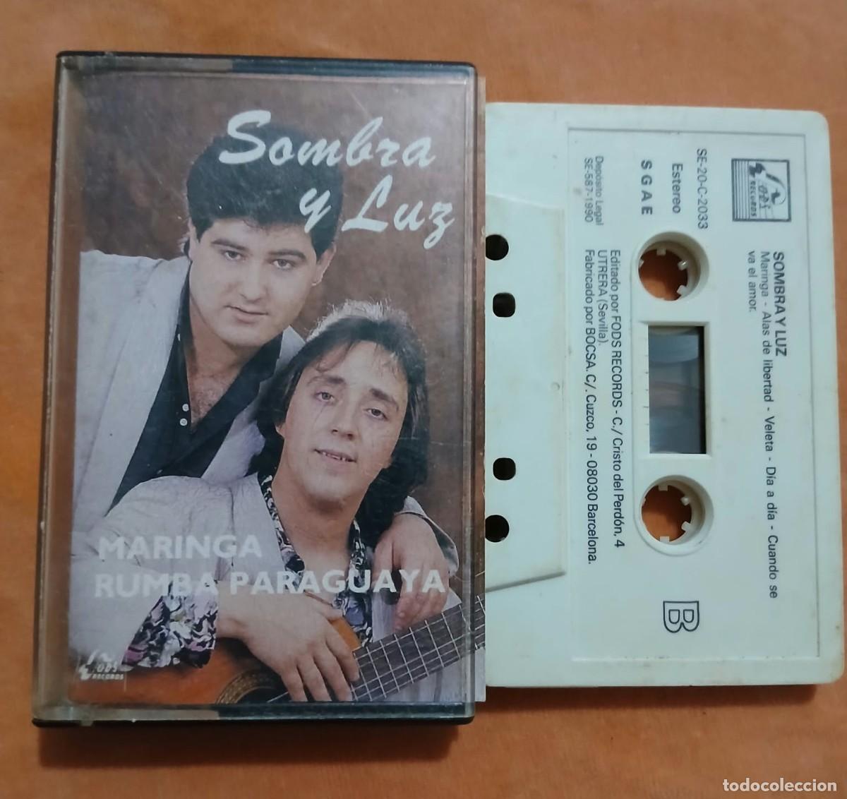 Casetes antiguos: SOMBRA Y LUZ - MARINGA, RUMBA PARAGUAYA - CASETE