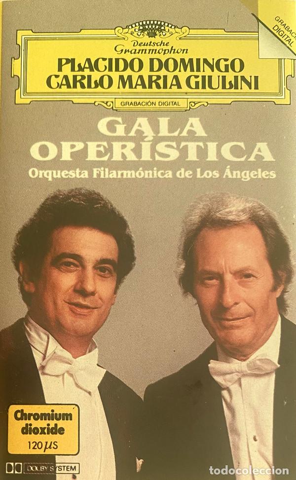 Casetes antiguos: CASSETTE PLACIDO DOMINGO & CARLO MARIA GIULINI - Gala Oper&iacute;stica - 424 835-4 (NM/NM)
