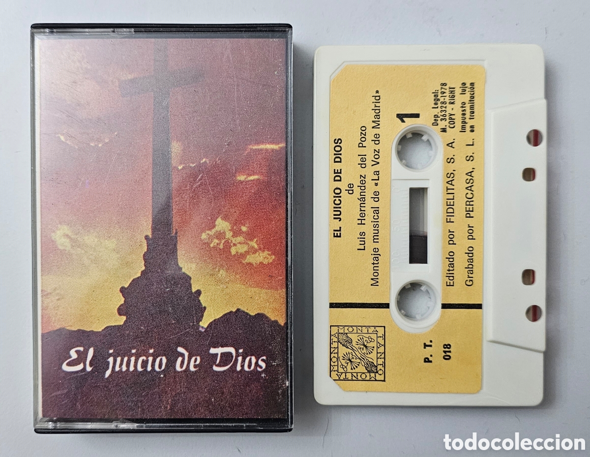 Casetes antiguos: CASSETTE LUIS HERNANDEZ DEL POZO - El juicio de Dios (Espa&ntilde;a - Fidelitas - 1978) FRANCO FRANQUISMO