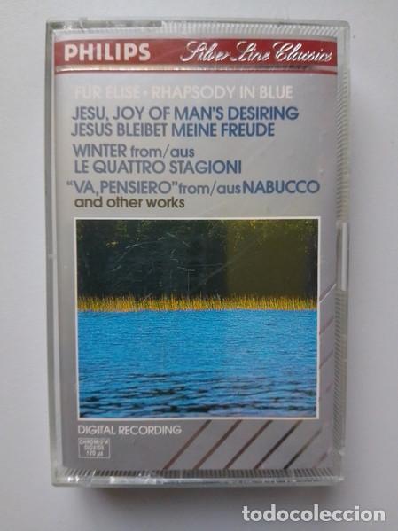 Casetes antiguos: CASSETTE COMPILATION - F&uuml;r Elise / Rhapsody In Blue - Philips - 420 643-4 (NM/NM)