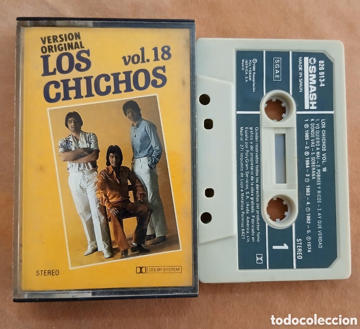 Casetes antiguos: LOS CHICHOS VOL. 18 &bull; SMASH &bull; CASETE