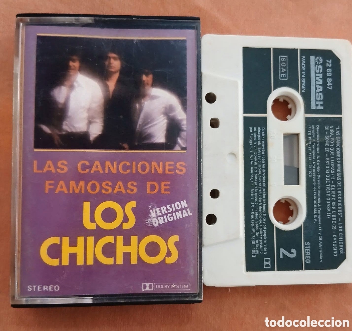 Casetes antiguos: LAS CANCIONES FAMOSAS DE LOS CHICHOS &bull; SMASH &bull; CASETE