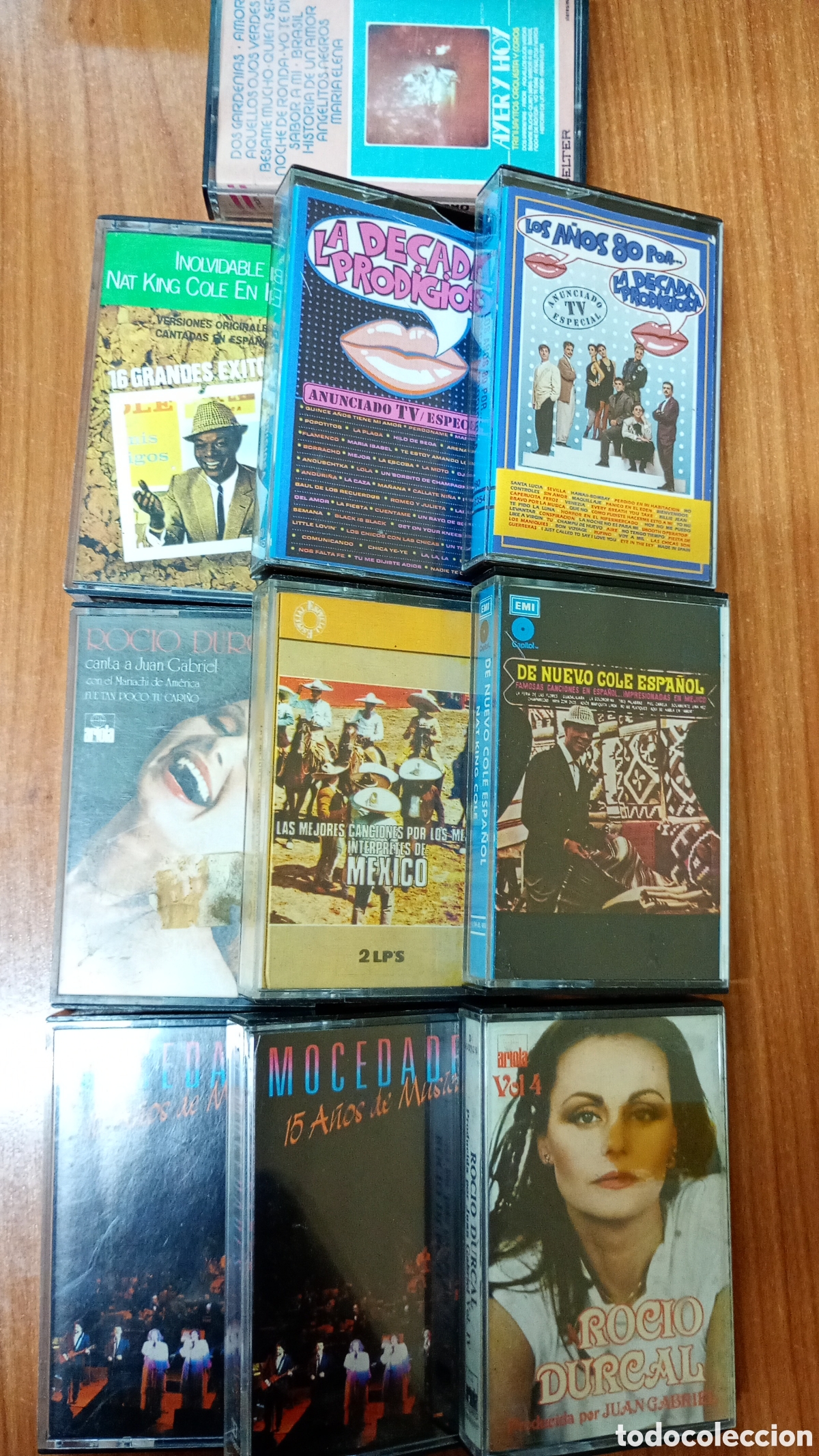 Casetes antiguos: Lote 10 cintas: mocedades, Roc&iacute;o Durcal, d&eacute;cada prodigiosa, nat King Cole...70-80s
