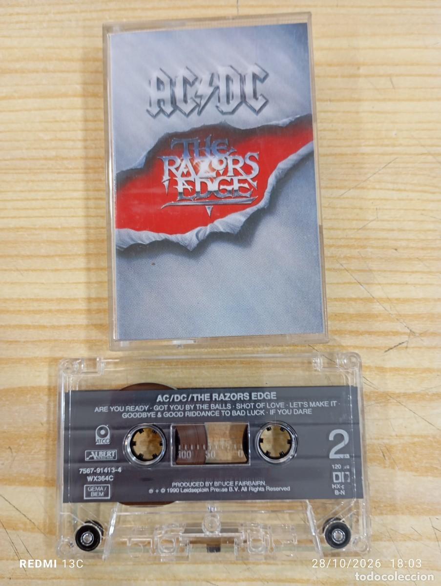 Casetes antiguos: Casete - AC/DC - The Razors Edge