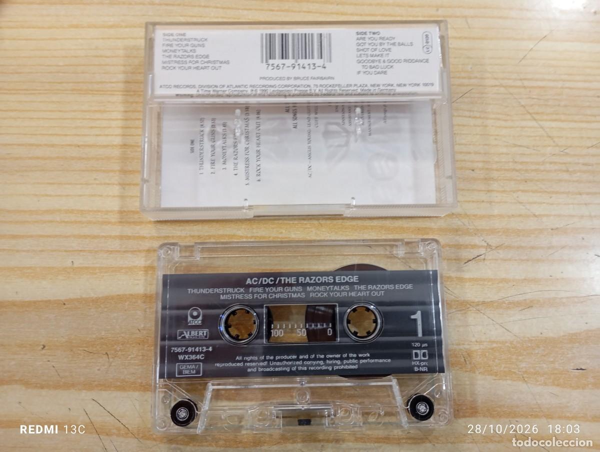 Casetes antiguos: Casete - AC/DC - The Razors Edge - Foto 2