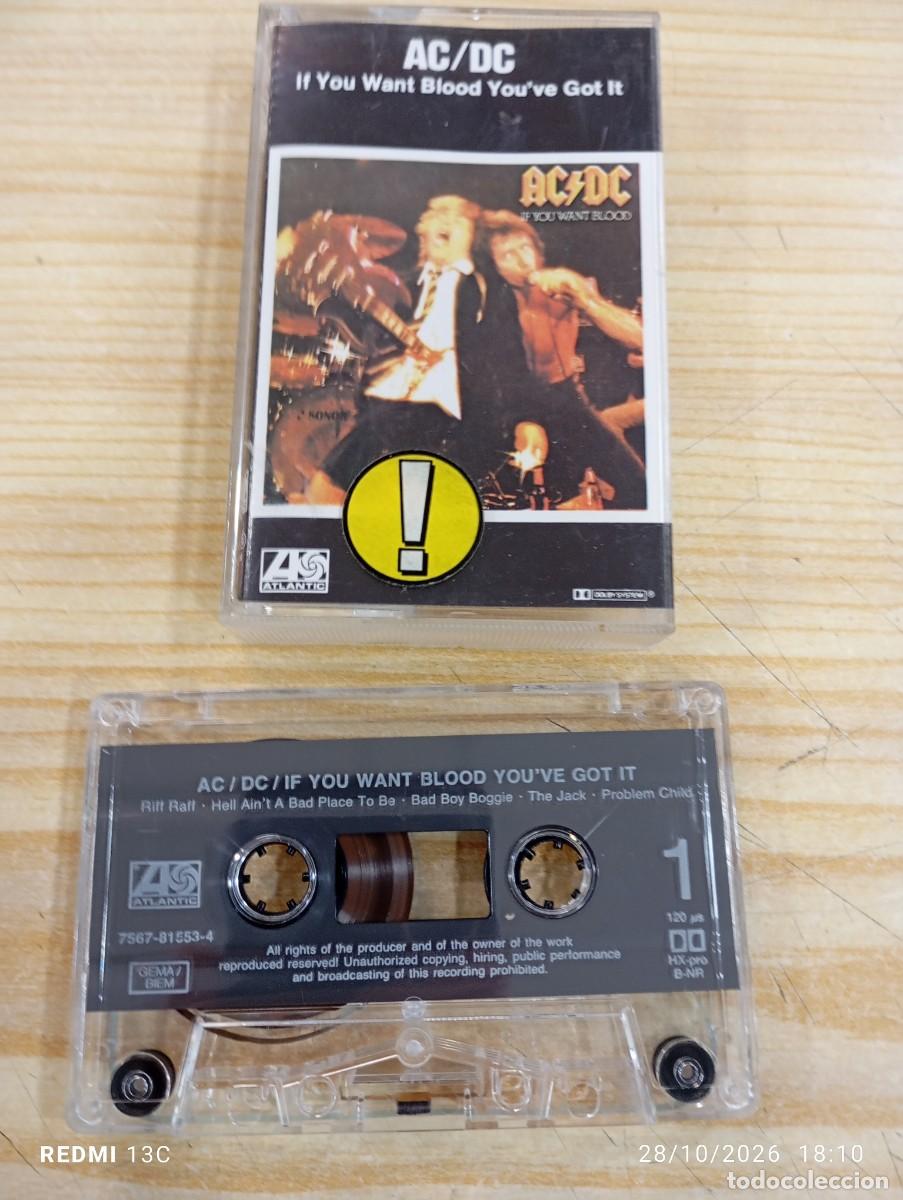Casetes antiguos: Casete - AC/DC - If You Want Blood You've Got It