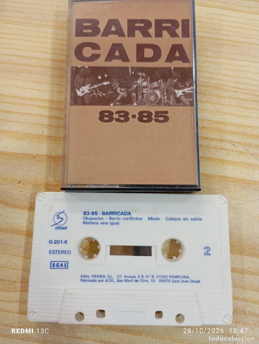 Casetes antiguos: Casete - Barricada &lrm;&ndash; 83-85 - Oihuka - Excelente copia