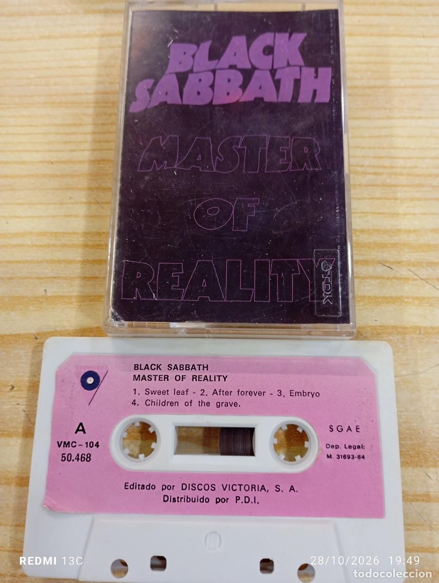 Casetes antiguos: Casete - Black Sabbath &lrm;&ndash; Master Of Reality - Buena copia