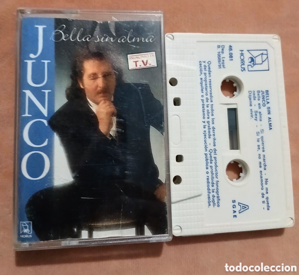 Casetes antiguos: JUNCO &bull; BELLA SIN ALMA &bull; HORUS 1991 &bull; CASETE