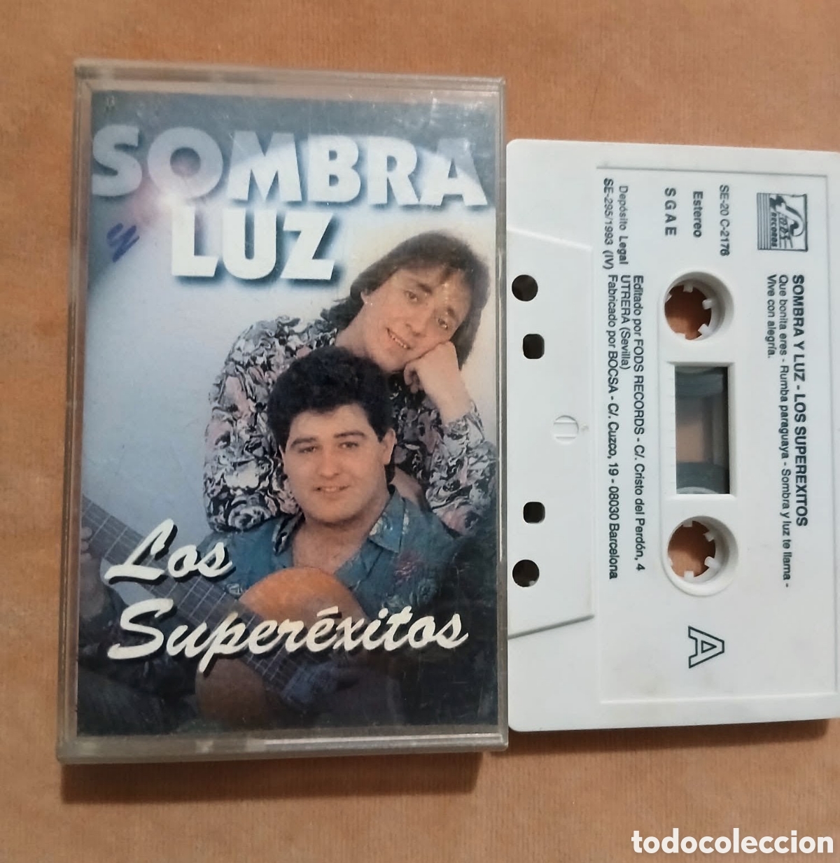 Casetes antiguos: SOMBRA Y LUZ &bull; LOS SUPER&Eacute;XITOS &bull; CASETE