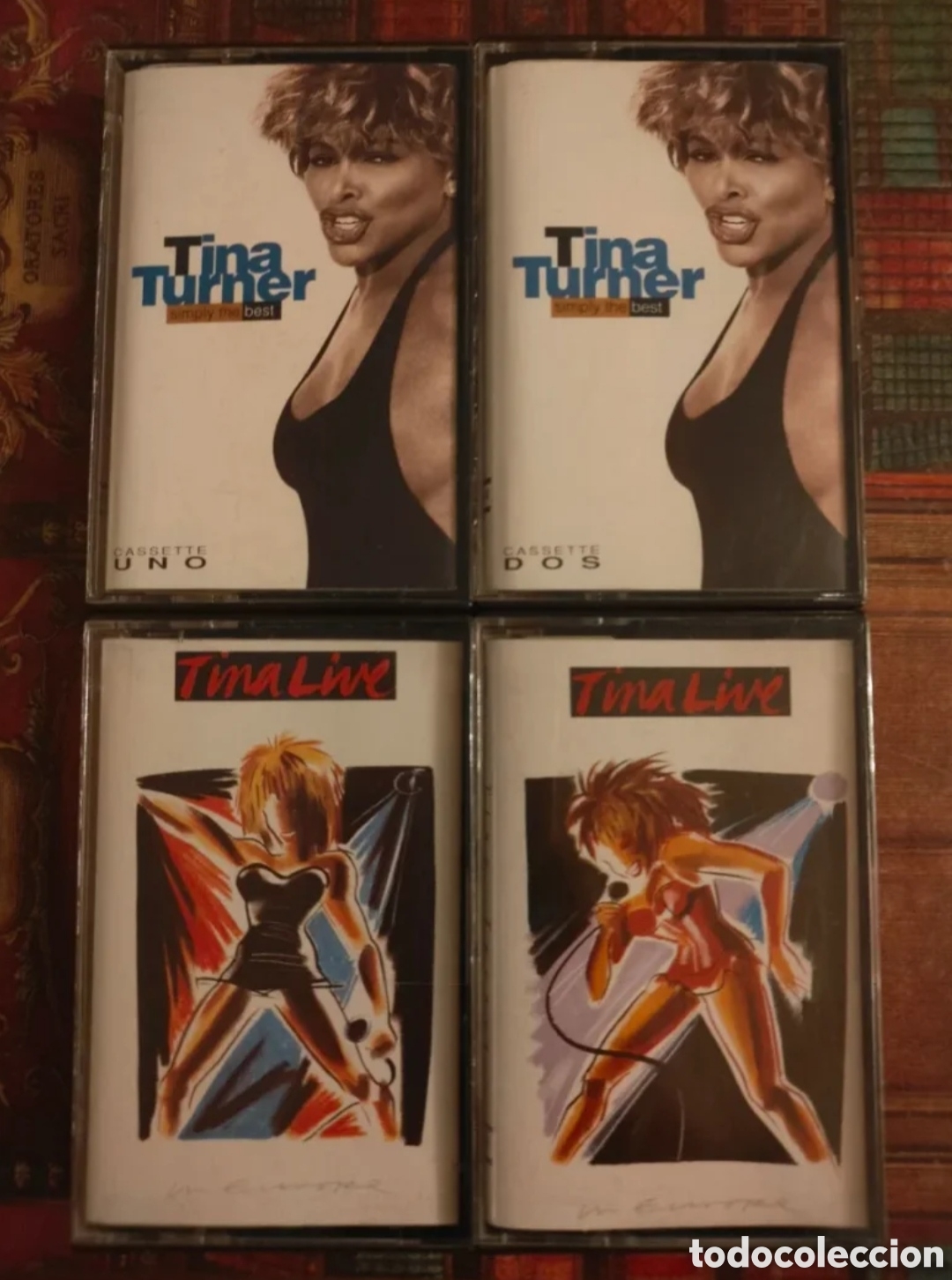 Casetes antiguos: Lote 4 Casetes Tina Turner - Simply the Best y Tina Live in Europe (EMI)