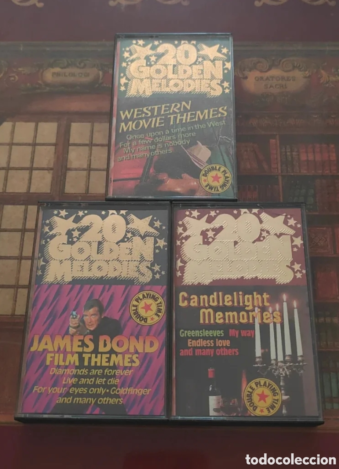 Casetes antiguos: Lote 3 Casetes Bandas Sonoras: Western Movie Themes, James Bond y Candlelight Memories (Discovery)