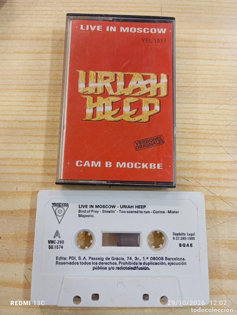 Casetes antiguos: Casete - Uriah Heep &lrm;&ndash; Live In Moscow - GRAN COPIA