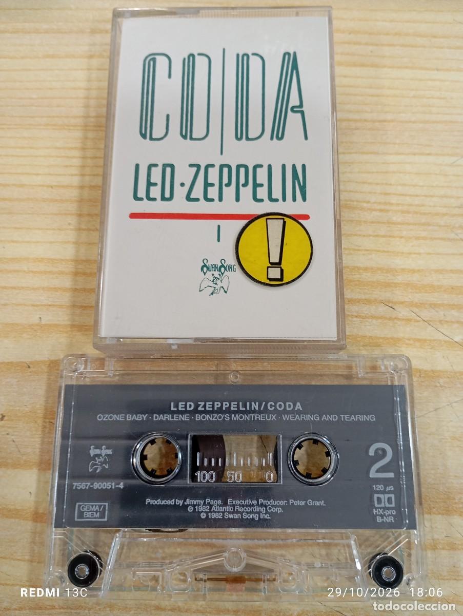 Casetes antiguos: Casete - Led Zeppelin &lrm;&ndash; Coda - Excelente copia