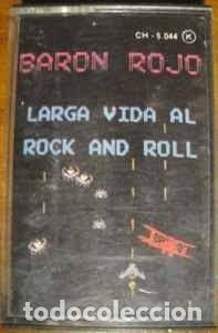Casetes antiguos: Bar&oacute;n rojo - Larga vida Al Rock & Roll (Chapa - Zafiro, 1981) - ya muy escasa
