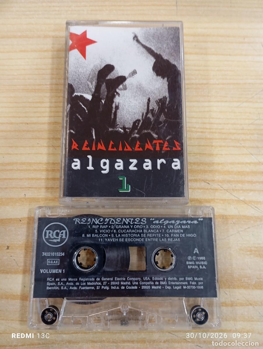 Casetes antiguos: Casete - Reincidentes &lrm;&ndash; Algazara - VOL 1 - En muy buen estado