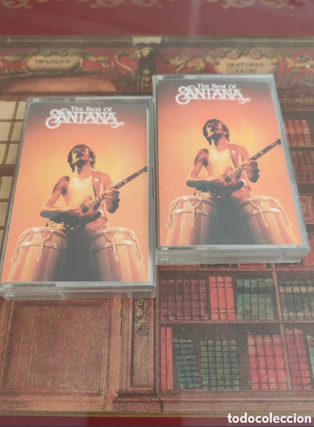 Casetes antiguos: Doble Cassette The Best of Santana Vol. I y II (CBS / Sony Music 1991, Edici&oacute;n Espa&ntilde;ola)