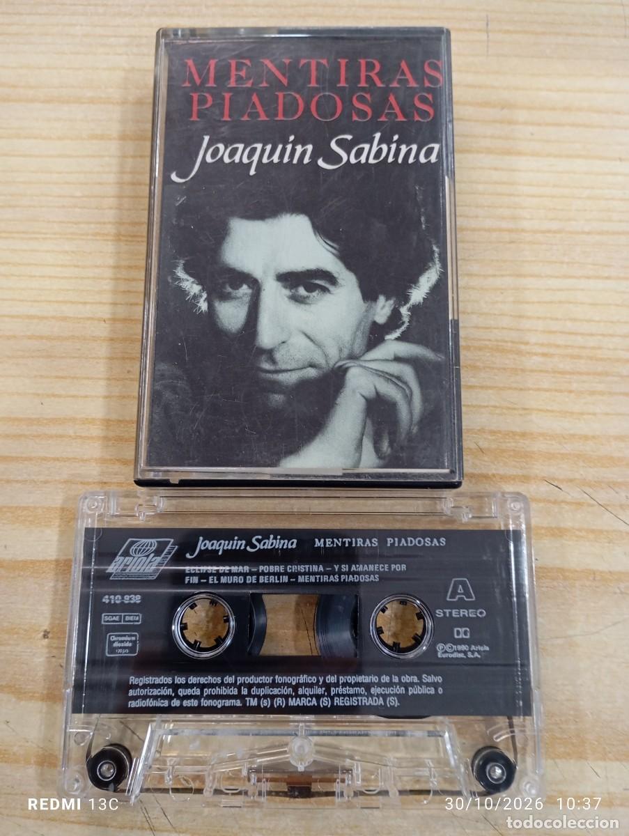 Casetes antiguos: Casete - Joaqu&iacute;n Sabina &lrm;&ndash; Mentiras Piadosas - Excelente estado