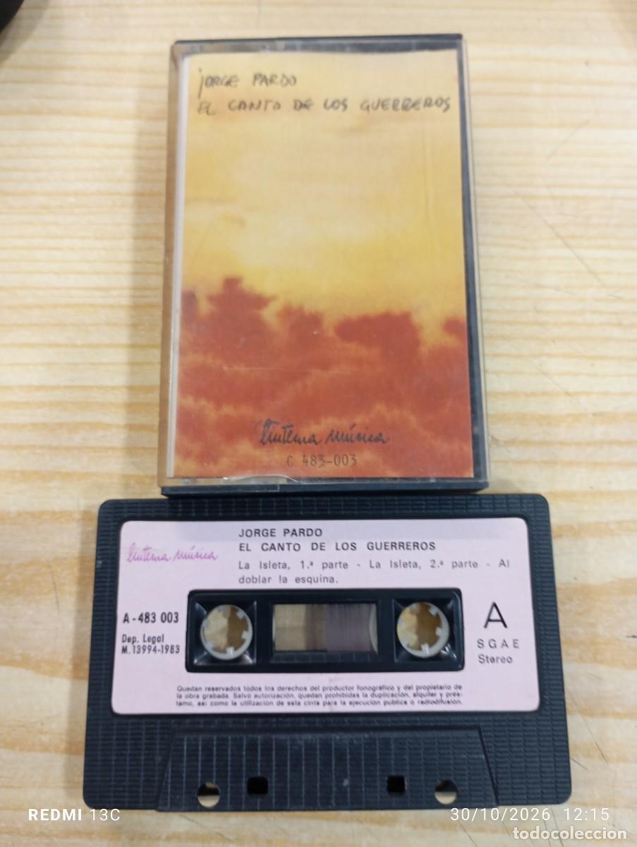 Casetes antiguos: Casete - Jorge Pardo &ndash; El Canto De Los Guerreros - EXCELENTE ESTADO