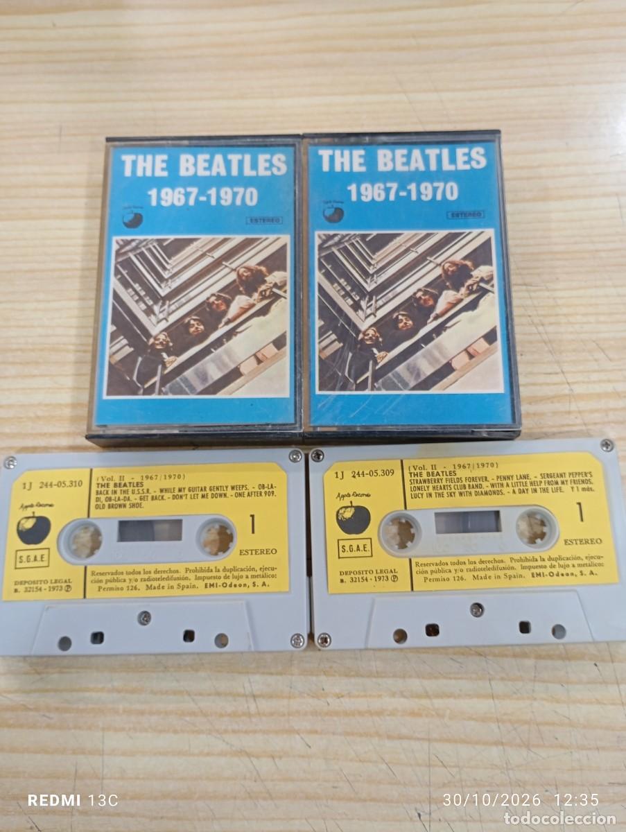 Casetes antiguos: Doble Casete - The Beatles &ndash; 1967-1970 - Edicion Espa&ntilde;ola