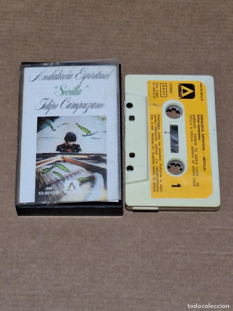 Casetes antiguos: CINTA CASSETTE Felipe Campuzano &ndash; Andaluc&iacute;a Espiritual &laquo;Sevilla&raquo;
