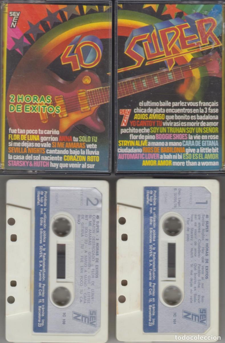 Casetes antiguos: S&uacute;per 40 doble cassette Seven 1978 Manolo Garc&iacute;a