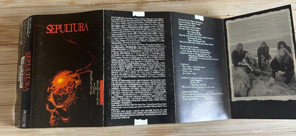 Casetes antiguos: SEPULTURA - BENEATH THE REMAINS