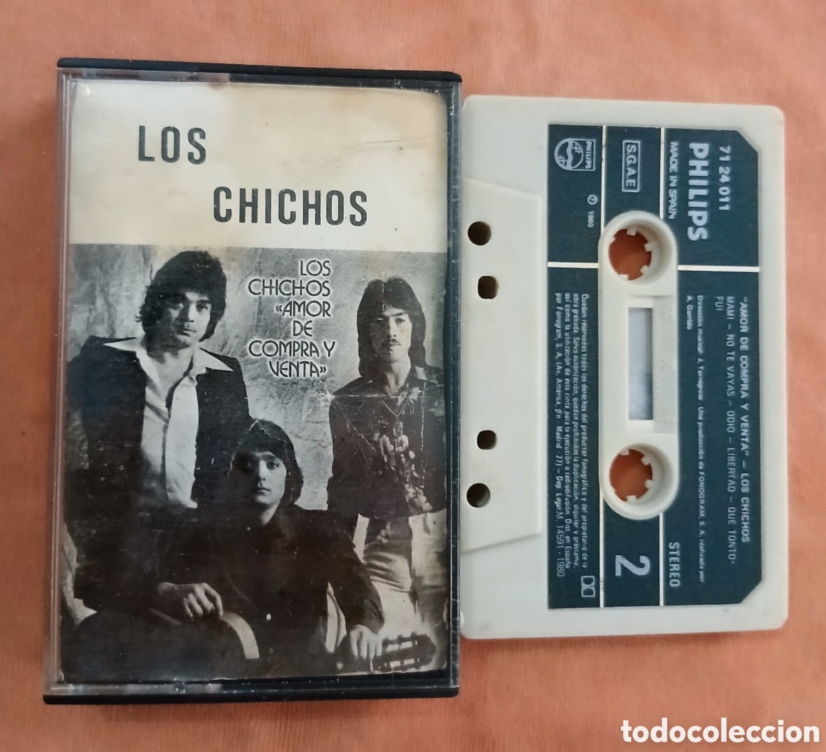 Casetes antiguos: LOS CHICHOS &bull; AMOR DE COMPRA Y VENTA &bull; PHILIPS 1980 &bull; CASETE