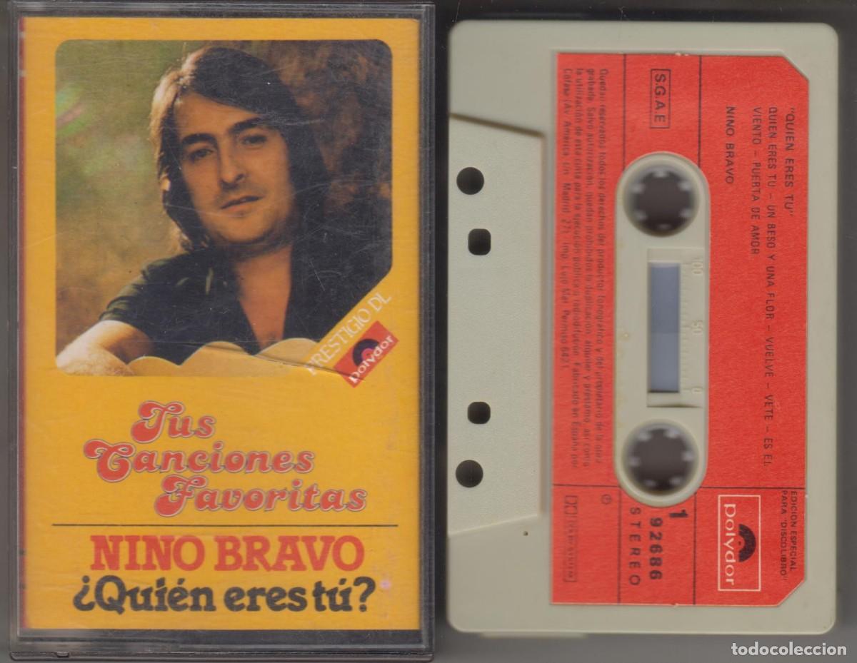 Casetes antiguos: Nino Bravo cassette &iquest;Qui&eacute;n eres t&uacute;? 1981 Tus canciones favoristas Discolibro