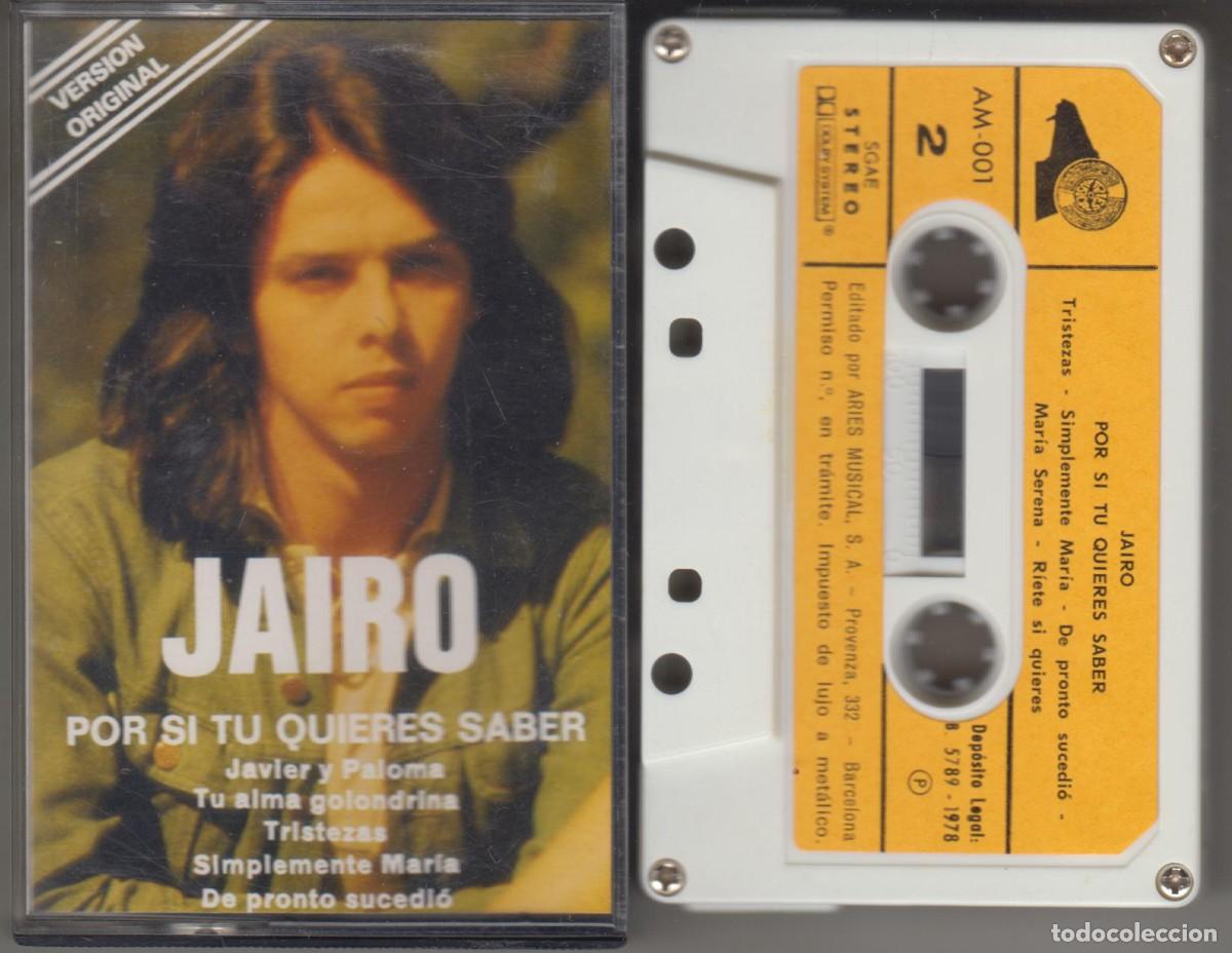 Casetes antiguos: Jairo cassette Por si t&uacute; quieres saber 1978