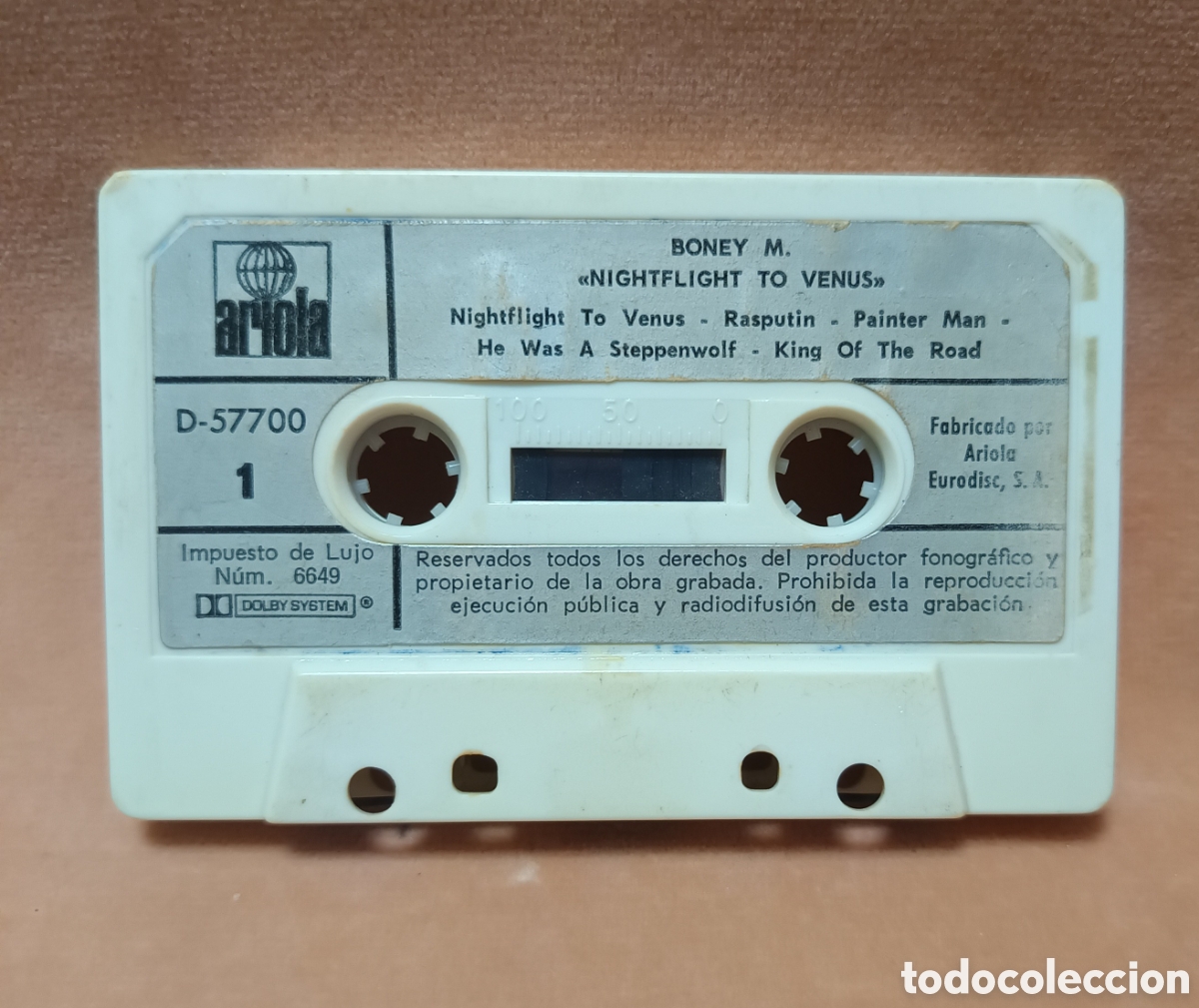 Casetes antiguos: BONEY M - NIGHTFLIGHT TO VENUS - ARIOLA - 1978 (SOLO CASETE)