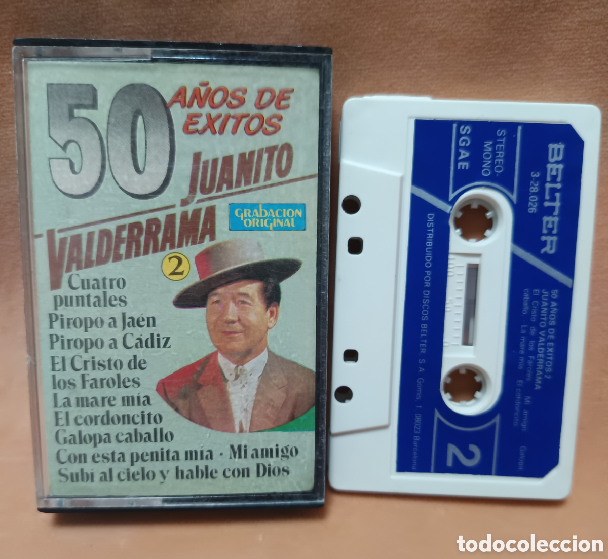 Casetes antiguos: JUANITO VALDERRAMA - 50 A&Ntilde;OS DE &Eacute;XITOS Vol. 2 - Casete