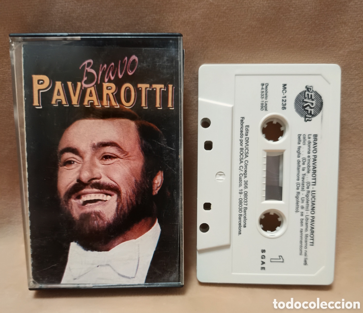 Casetes antiguos: LUCIANO PAVAROTTI - BRAVO PAVAROTTI - PERFIL - 1990
