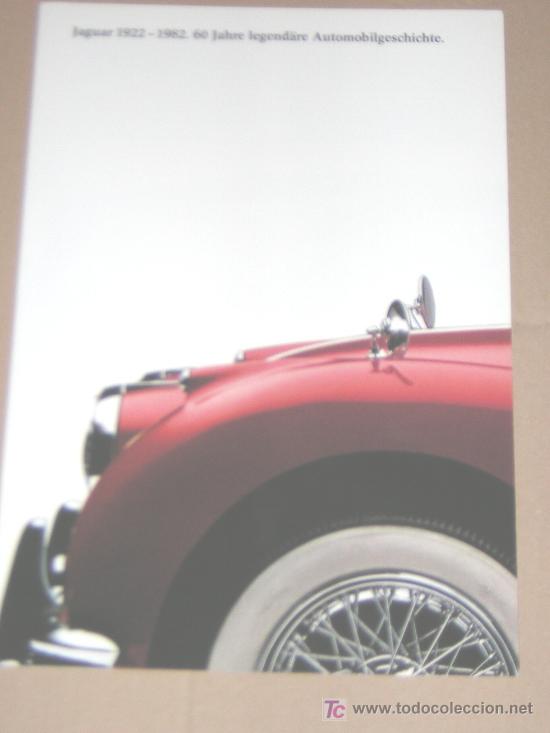 Coches y Motocicletas: JAGUAR 60 ANIVERSARIO - CATALOGO PUBLICITARIO ORIGINAL - 1982 - ALEMAN