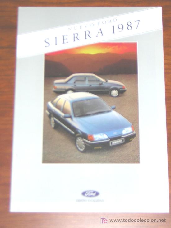 Automobili e Motociclette: FORD SIERRA - CATALOGO PUBLICIDAD ORIGINAL - 1987 - ESPA&Ntilde;OL