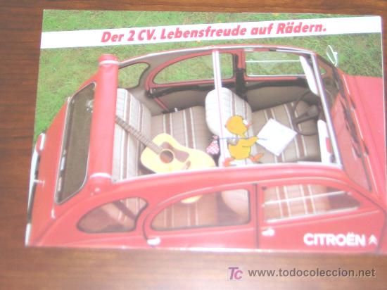 Automobili e Motociclette: CITROEN 2 CV - CATALOGO PUBLICIDAD ORIGINAL - 1984 - ALEMAN