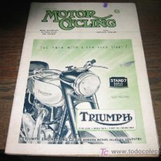 Coches y Motocicletas: MOTOR CYCLING 21 DE OCTUBRE DE 1948