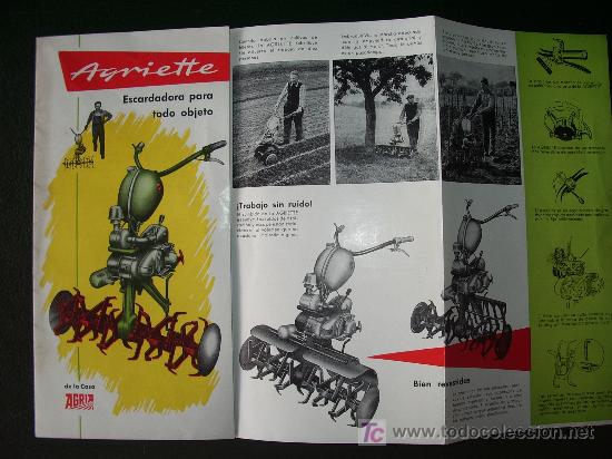 Coches y Motocicletas: Antiguo Folleto-Cat&aacute;logo de MOTOCULTOR - AGRIA-