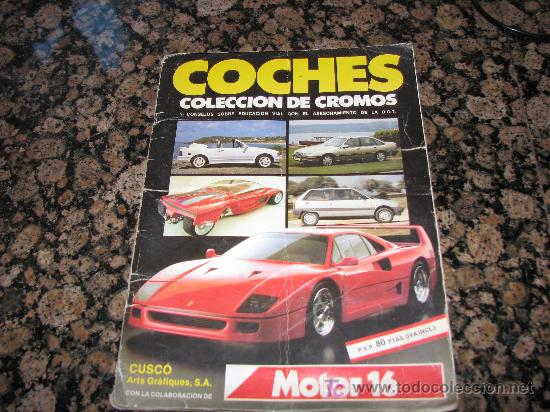 Coches y Motocicletas: ALBUM DE CROMOS COMPLETO /// 186 CROMOS ////