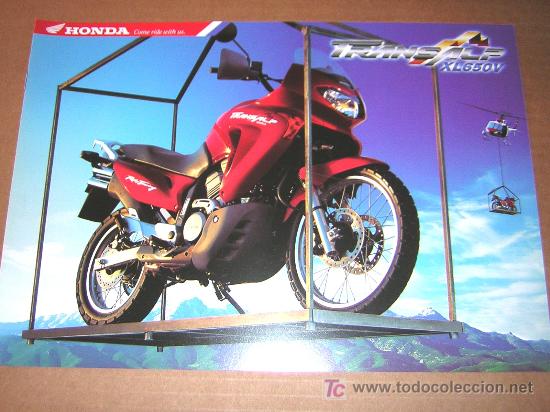 Coches y motocicletas: HONDA XL 650 V TRANSALP - CATALOGO PUBLICIDAD ORIGINAL - 2000 - ESPA&Ntilde;OL