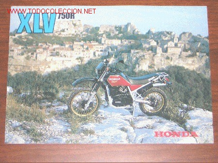 Automobili e Motociclette: HONDA XLV 750 R - CATALOGO PUBLICITARIO ORIGINAL - 1985 - ITALIA