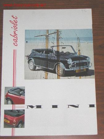 Coches y motocicletas: ROVER MINI CABRIOLET - CATALOGO PUBLICITARIO ORIGINAL - FRANCES