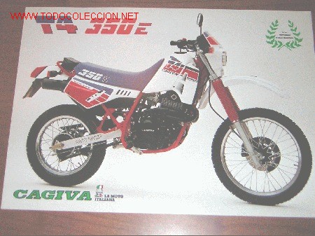 Autos und Motorr&auml;der: CAGIVA T4 350 E - CATALOGO PUBLICITARIO ORIGINAL - ITALIA