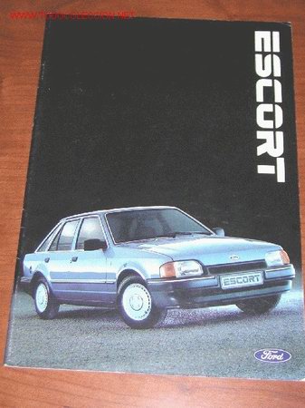 Automobili e Motociclette: FORD ESCORT - CATALOGO PUBLICITARIO ORIGINAL - 1987 - FRANCES