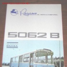 Voitures et Motocyclettes: PEGASO AUTOBUS 5062 B - CATALOGO PUBLICIDAD ORIGINAL - 1969 - ESPAÑOL. Lote 26084240