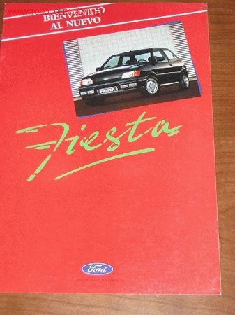 Automobili e Motociclette: FORD FIESTA - CATALOGO PUBLICIDAD ORIGINAL - 1989 - ESPA&Ntilde;OL