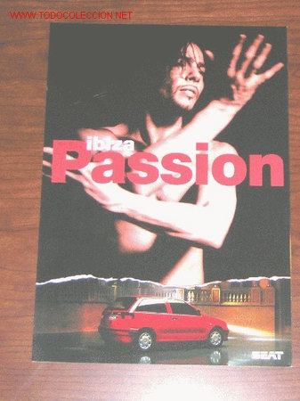 Coches y Motocicletas: SEAT IBIZA PASSION JOAQUIN CORTES - CATALOGO PUBLICIDAD ORIGINAL - 1996 - ESPA&Ntilde;OL