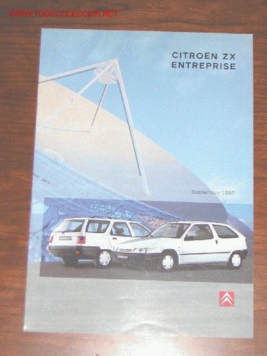 Coches y Motocicletas: CITROEN ZX ENTREPRISE - CATALOGO PUBLICIDAD ORIGINAL - 1997 - FRANCES