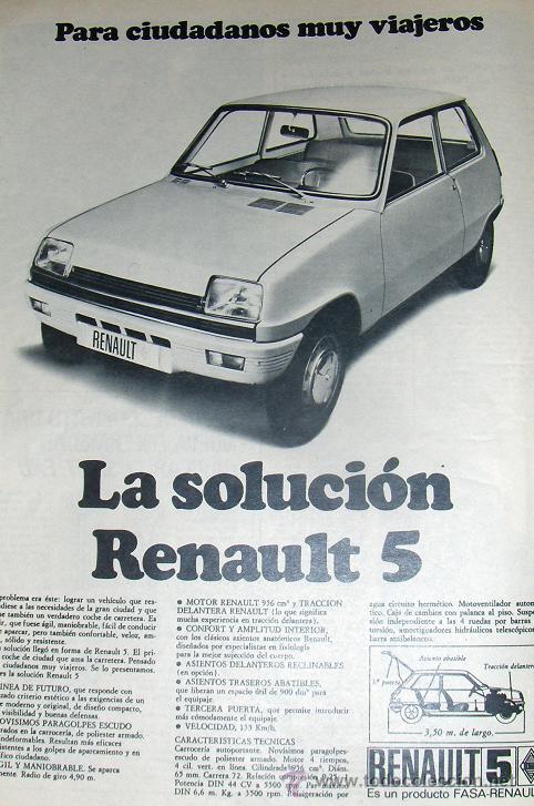 Coches y Motocicletas: PUBLICIDAD DEL RENAULT 5.